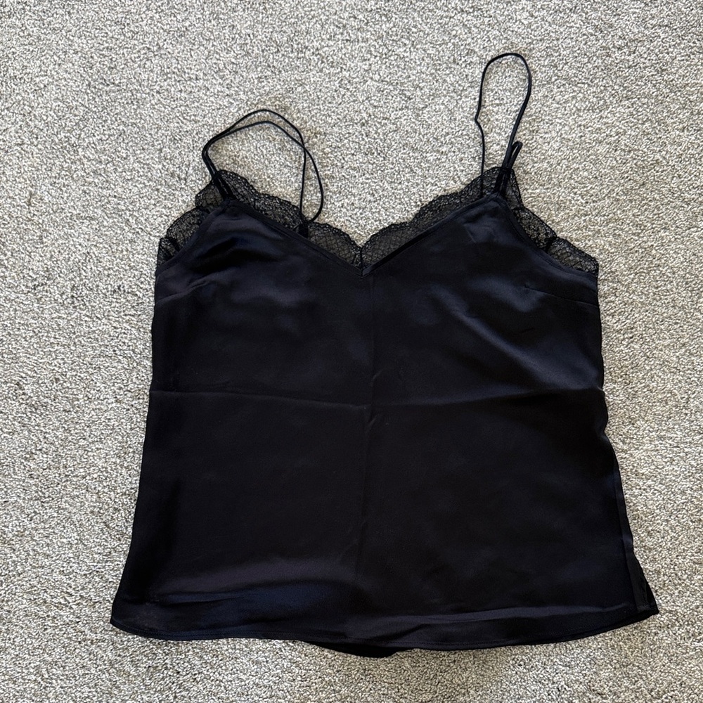 Abercrombie Black Lace Trim Camisole